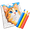 Malování podle čísel pastelkami