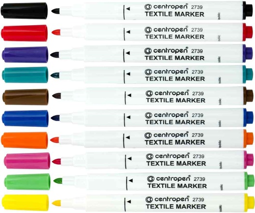 Značkovač Centropen 2739 na textil sv.zelený