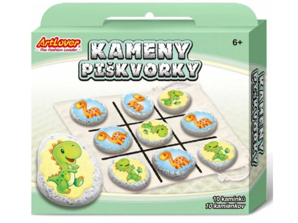 Kameny - piškvorky - dinosauři