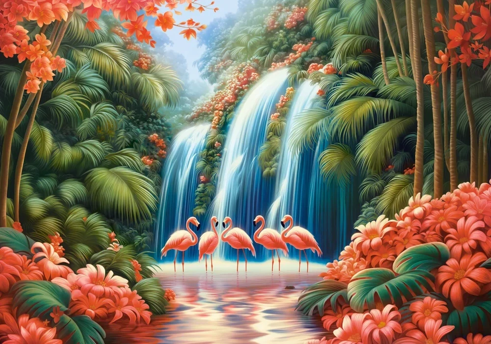 Puzzle Castorland 500 dílků – Flamingo Paradise