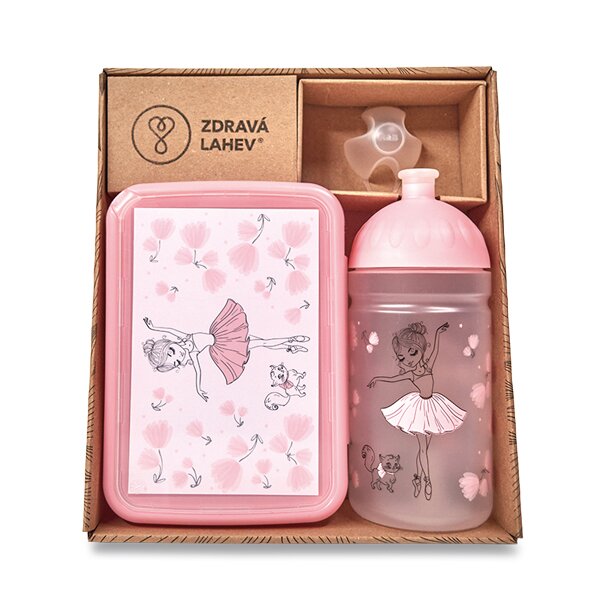 Set Zdravá lahev 0,5 l a Zdravá sváča - Balerína