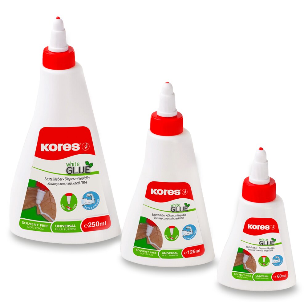 Tekuté lepidlo Kores White glue - 125 ml