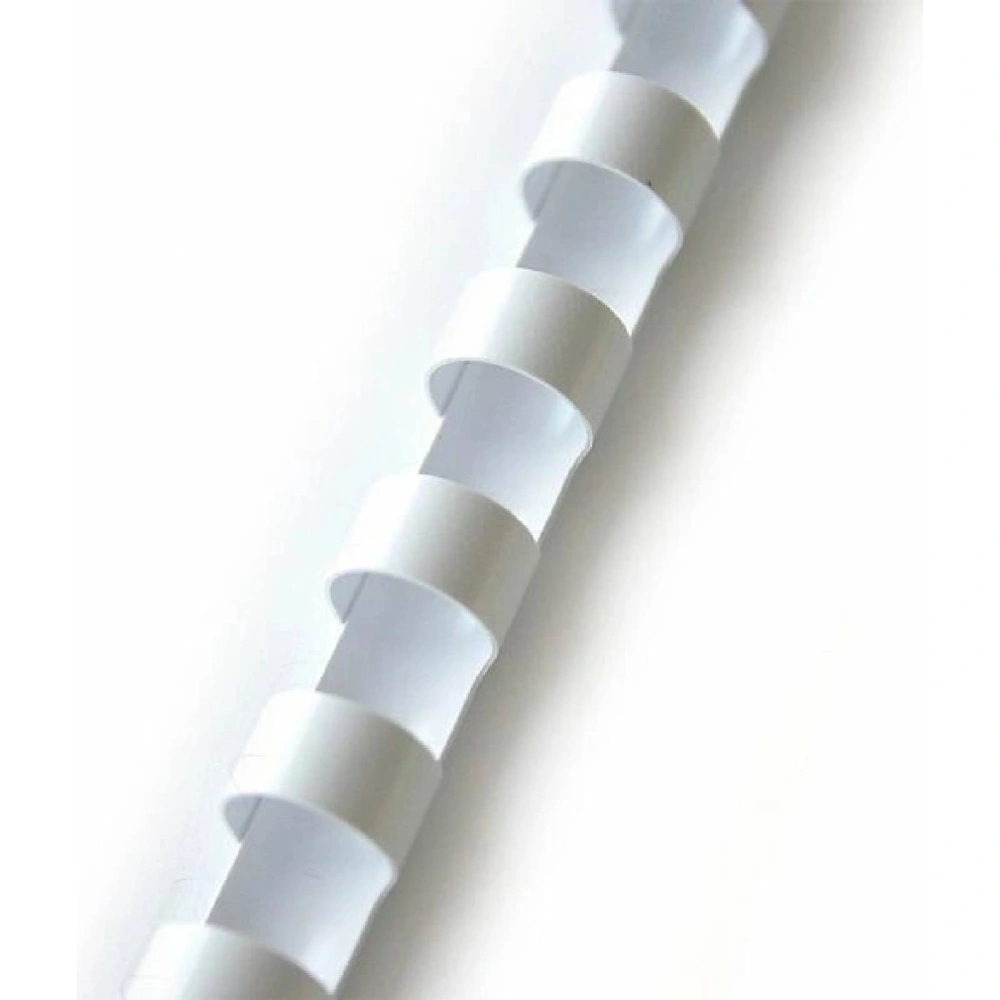 Plastové hřbety pro vazbu 6 mm - bílé