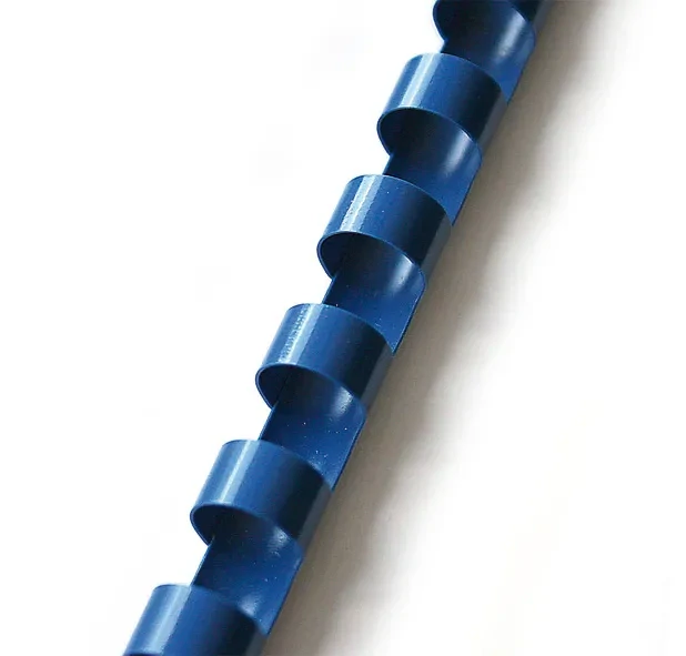 Plastové hřbety pro vazbu 6 mm - modré