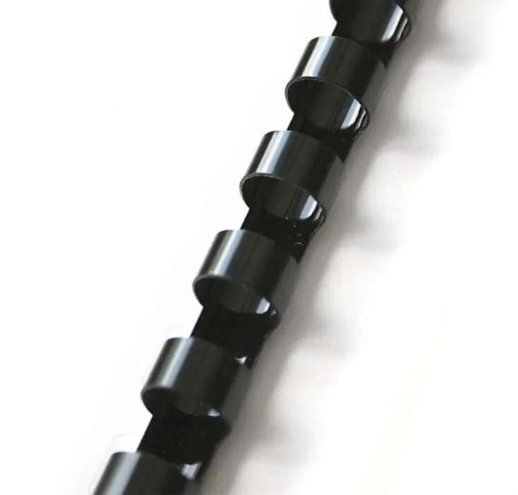 Plastové hřbety pro vazbu 12 mm - černé