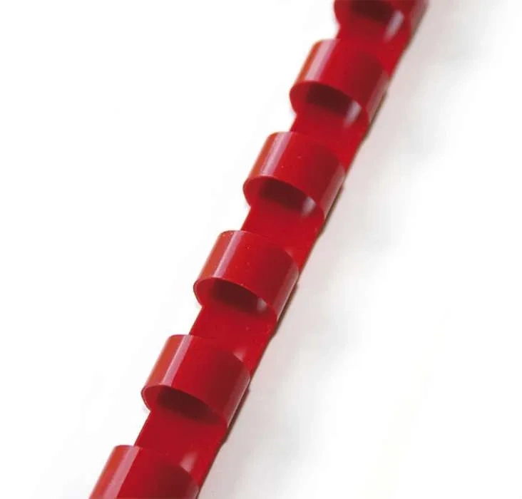 Plastové hřbety pro vazbu 12,5 mm - červené
