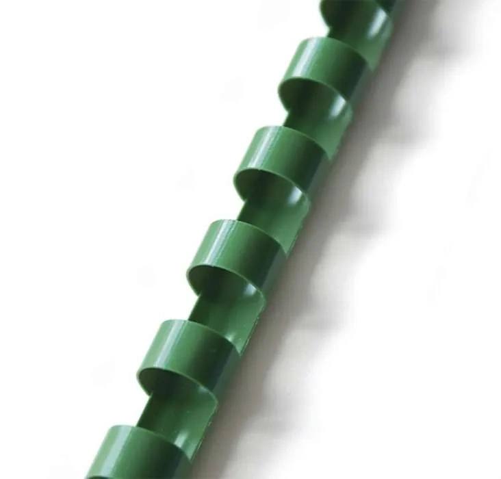 Plastové hřbety pro vazbu 19 mm - zelené