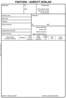 BALOUŠEK PT199 Faktura - daňový doklad A5
