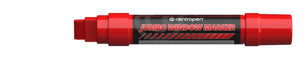 Značkovač křídový Jumbo window Centropen 9120 červený