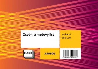 ASOPOL 080100 Mzdový list 