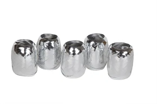 Stuha ovine 0,5/20m METAL stříbrná