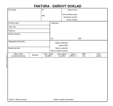 BALOUŠEK PT200 Faktura - daňový doklad 