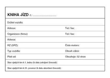 BALOUŠEK ET310 Kniha jízd fir. a soukr. vozidla A6/52stran 
