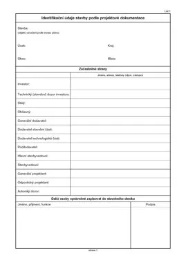 BALOUŠEK PT255 Stavební deník A4 SP