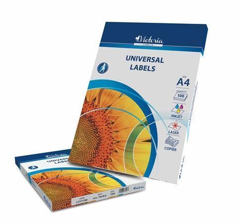 Etikety laser 63,5x46,6 mm Victoria 1 list