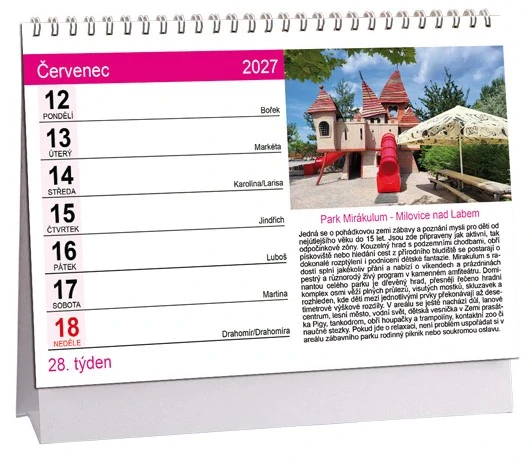 Kalendář Tipy na výlet 2027