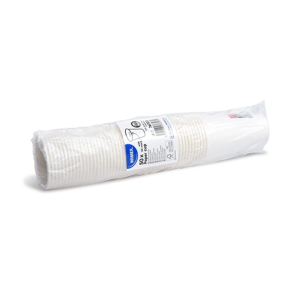 Papírový kelímek (FSC Mix) s cejchem bílý Ø80mm 0,3L [50 ks]