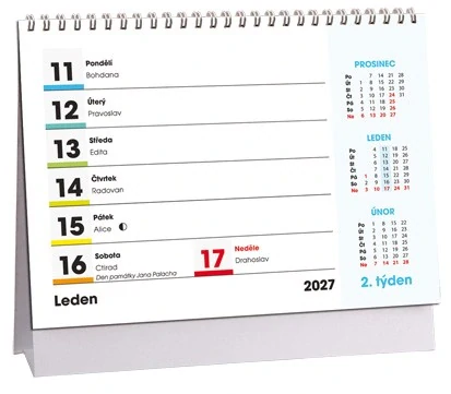 Kalendář Poznámkový mikro 2027