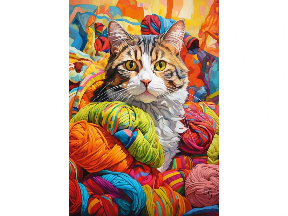 Puzzle 500d. Cherry Pazzi Kočičí rozmar