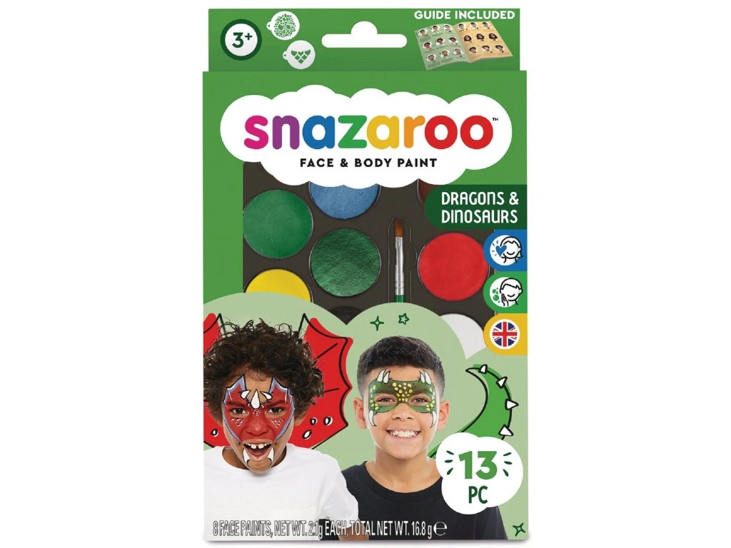 Snazaroo sada obličejových barev - Drak, Dino