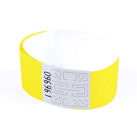 Náramek Tyvek 25 mm - neon žlutá [1 ks]