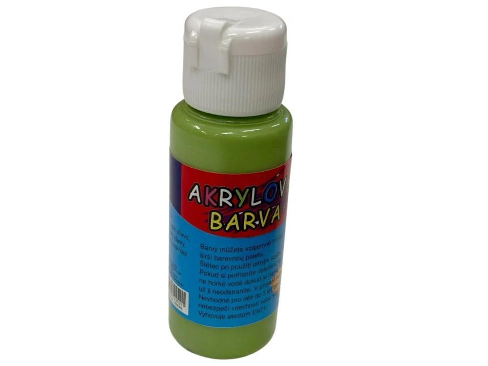 Akrylová barva 60ml - zelená světlá (yellow green)