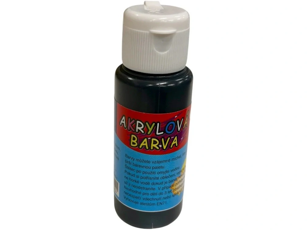 Akrylová barva 60ml- černá