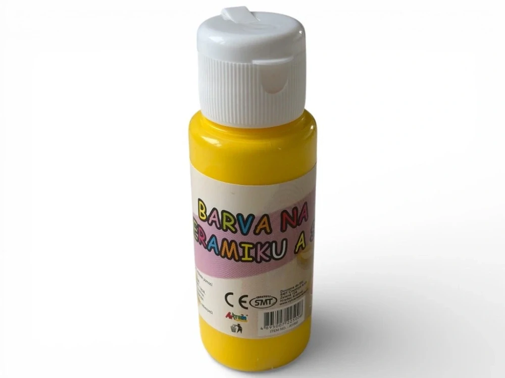 Barva na sklo a keramiku 60ml- žlutá