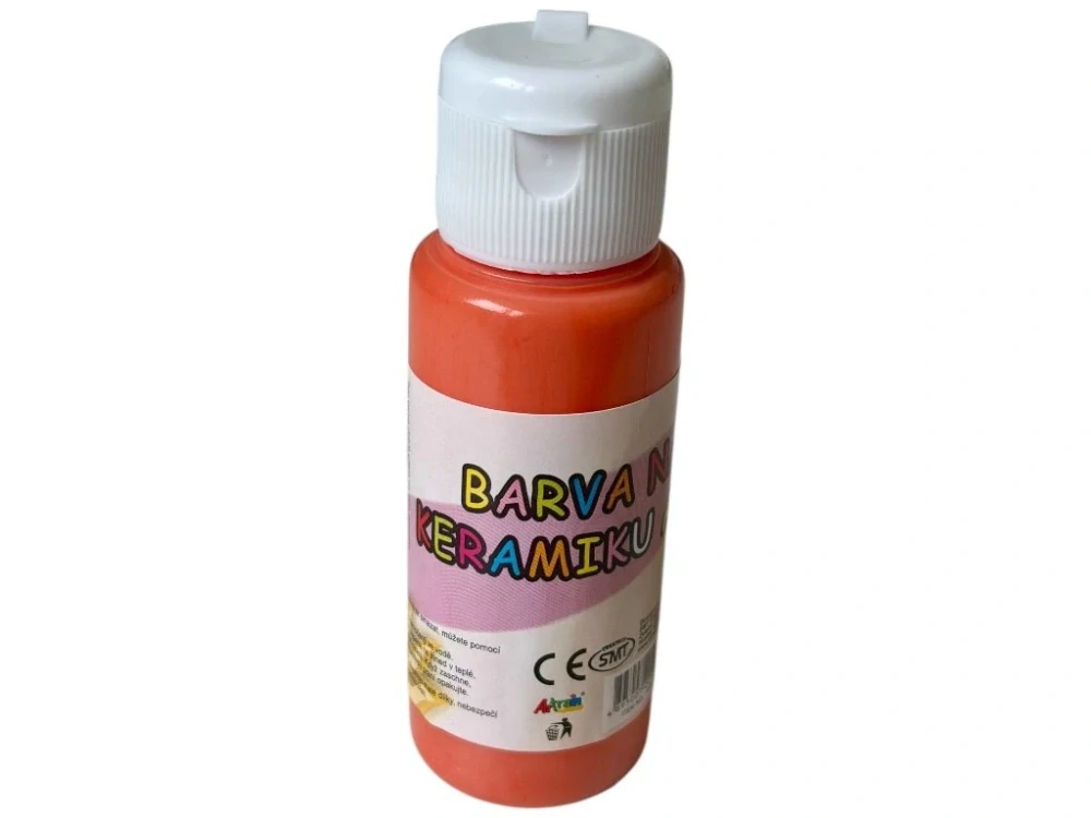 Barva na sklo a keramiku 60ml- oranžová tmavá