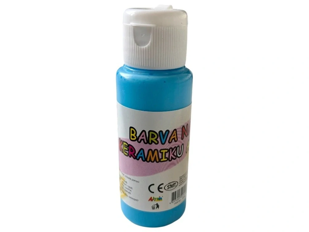 Barva na sklo a keramiku 60ml- modrá světlá