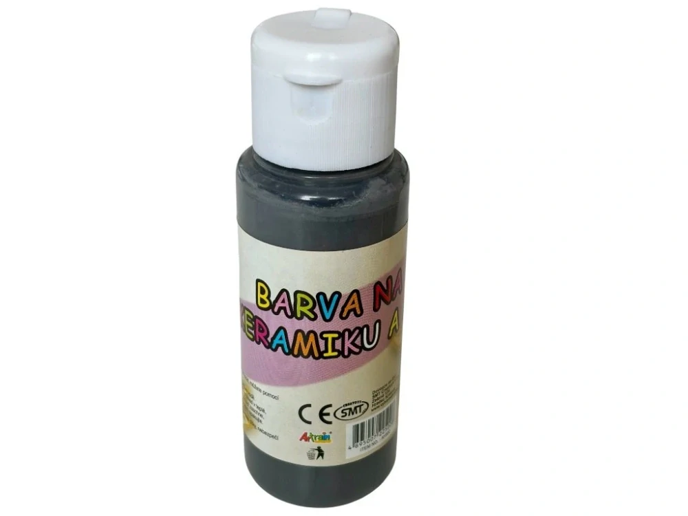 Barva na sklo a keramiku 60ml- šedá