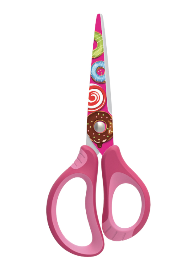 Školní nůžky KEYROAD Tattoo Soft, 15cm