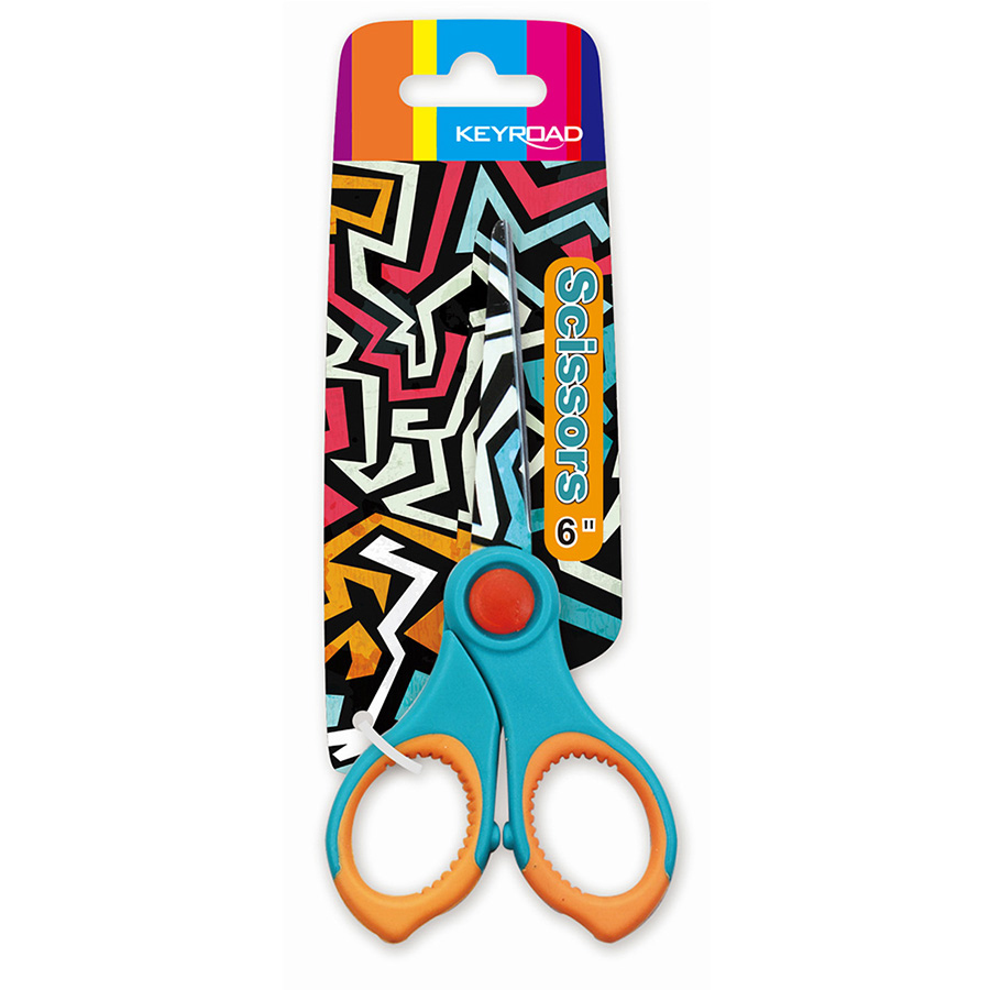 Školní nůžky KEYROAD Tattoo, 15cm, Graffiti
