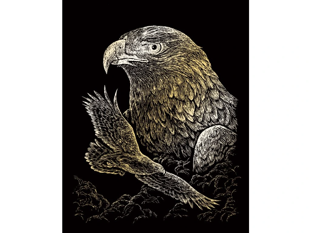 Škrabací obrázek- Orel