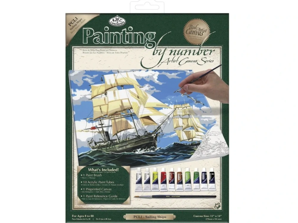 Malování na plátno 28x35cm Plachtnice