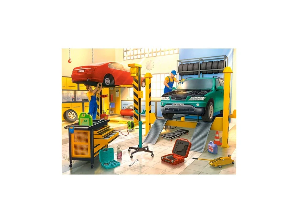 Puzzle Castorland 100 dílků premium - Autoservis