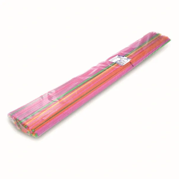 Slámky rovné XXL neon 100 cm, průměr 6,5 mm [100 ks] (znovu použitelná)