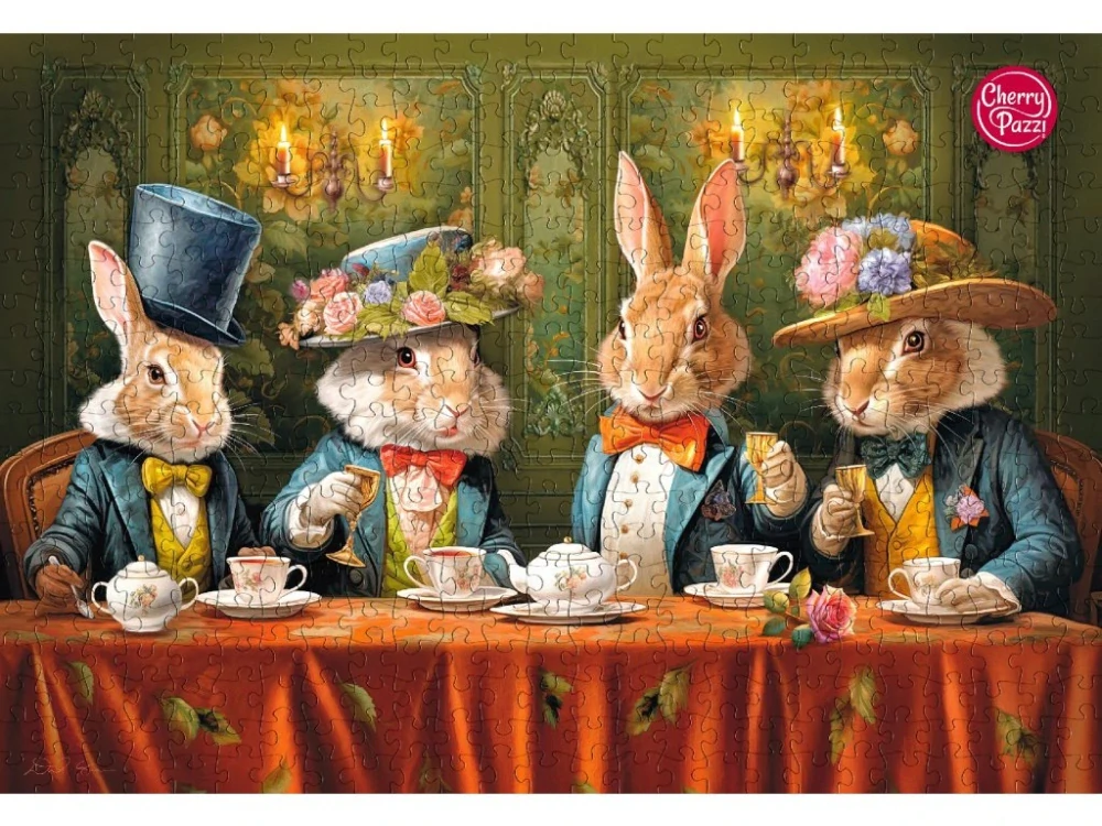 Puzzle 500d. Cherry Pazzi Elegantní králíčí párty
