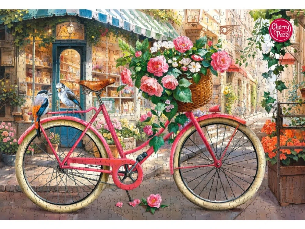 Puzzle 500d. Cherry Pazzi, Rozvoz květin - růžové kolo