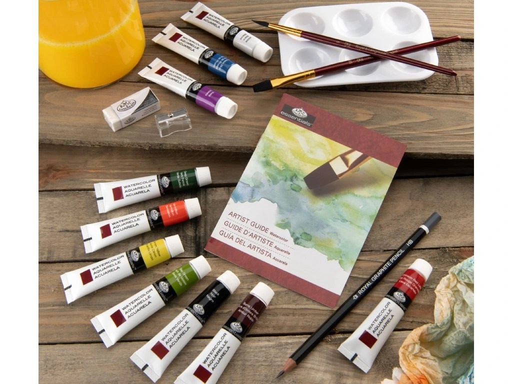 Akvarelový set v plechovém kufříku Roya Brush
