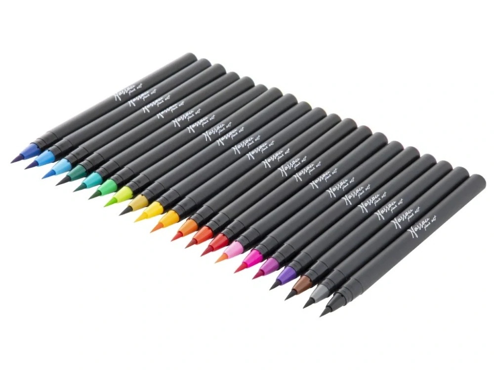 Akvarelové štetcové fixy,20ks + štetec