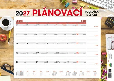 Kalendář Plánovací podložka měsíční 2027