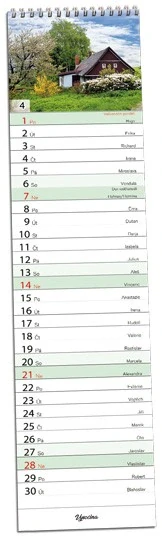 Kalendář nástěnný úzký Česká krajina 2027
