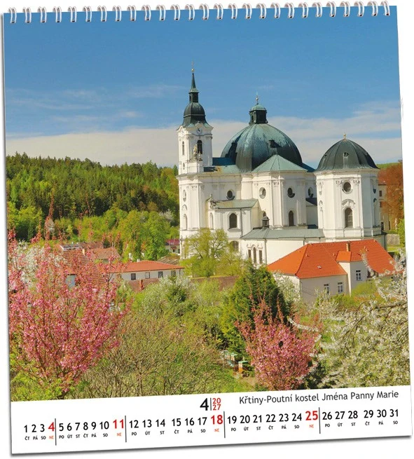 Kalendář nástěnný Česká Republika 2027