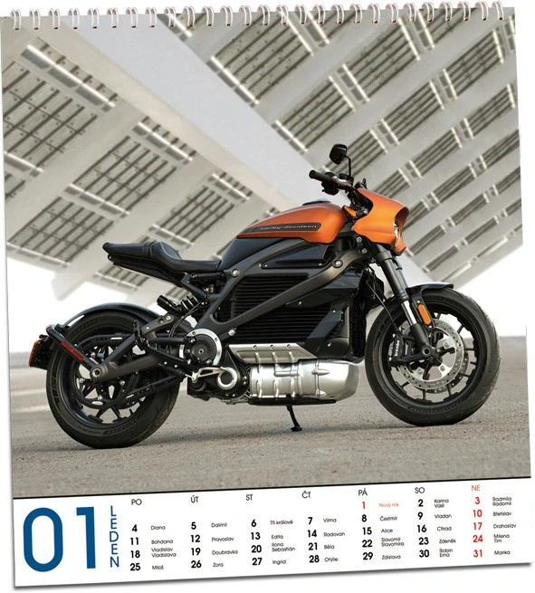 Kalendář nástěnný Motorky 2027