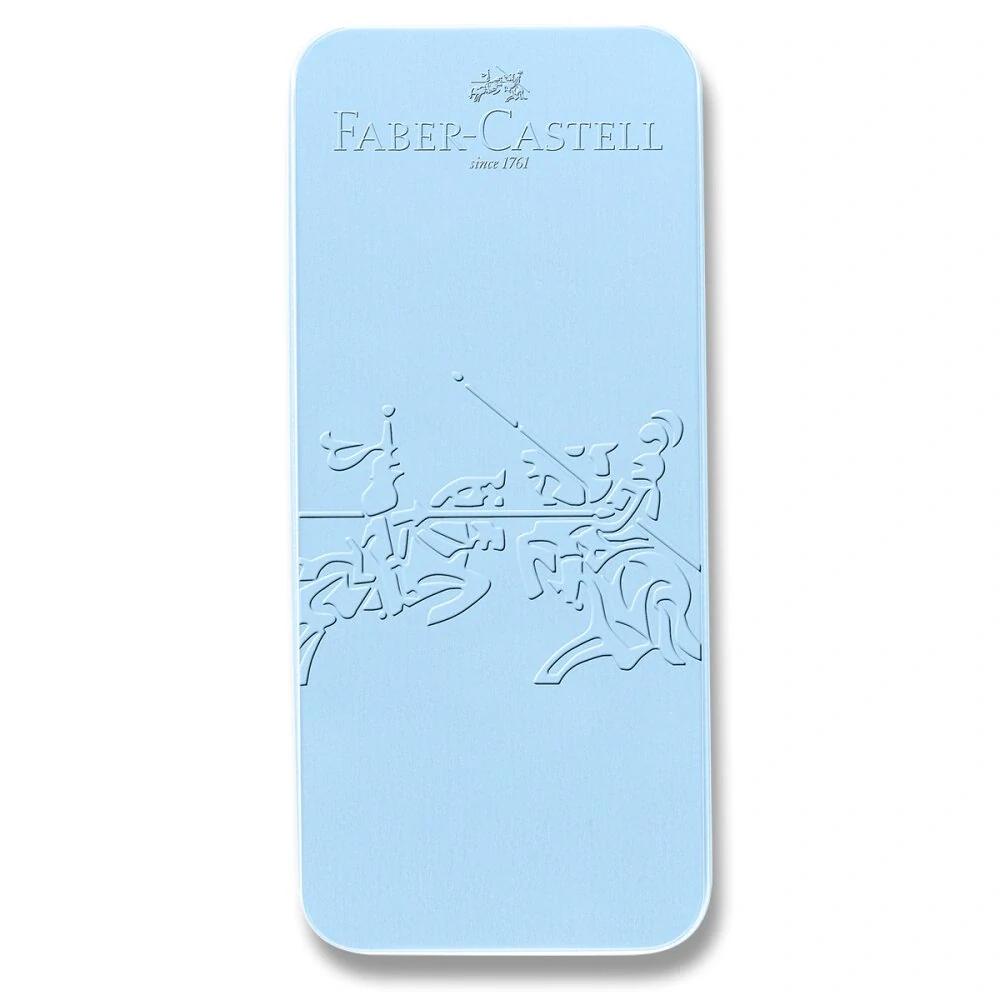 Sada plnicí a kuličkové pero Faber-Castell Grip Edition 2010 - světle modrá