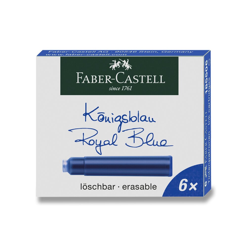 Inkoustové bombičky Faber-Castell, 6 ks - modré