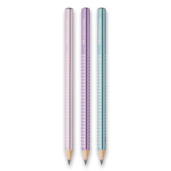 Grafitová tužka Faber-Castell Sparkle Jumbo - fialová