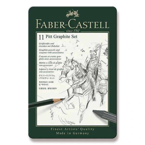 Grafitová tužka Faber-Castell Pitt Graphite - sada 11 kusů
