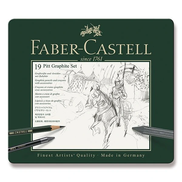 Grafitová tužka Faber-Castell Pitt Graphite - sada 19 kusů